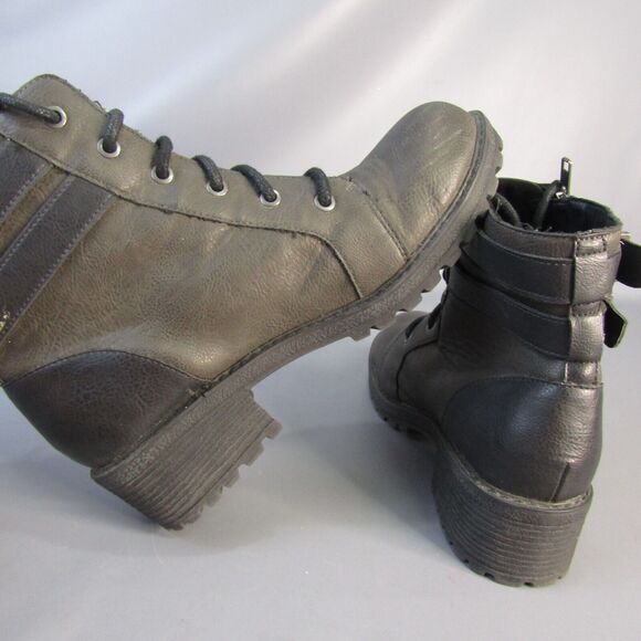 Born BOC Godfrey Boots Women's Size 9.5 Faux Leather Vegan Biker Combat - Picture 8 of 10